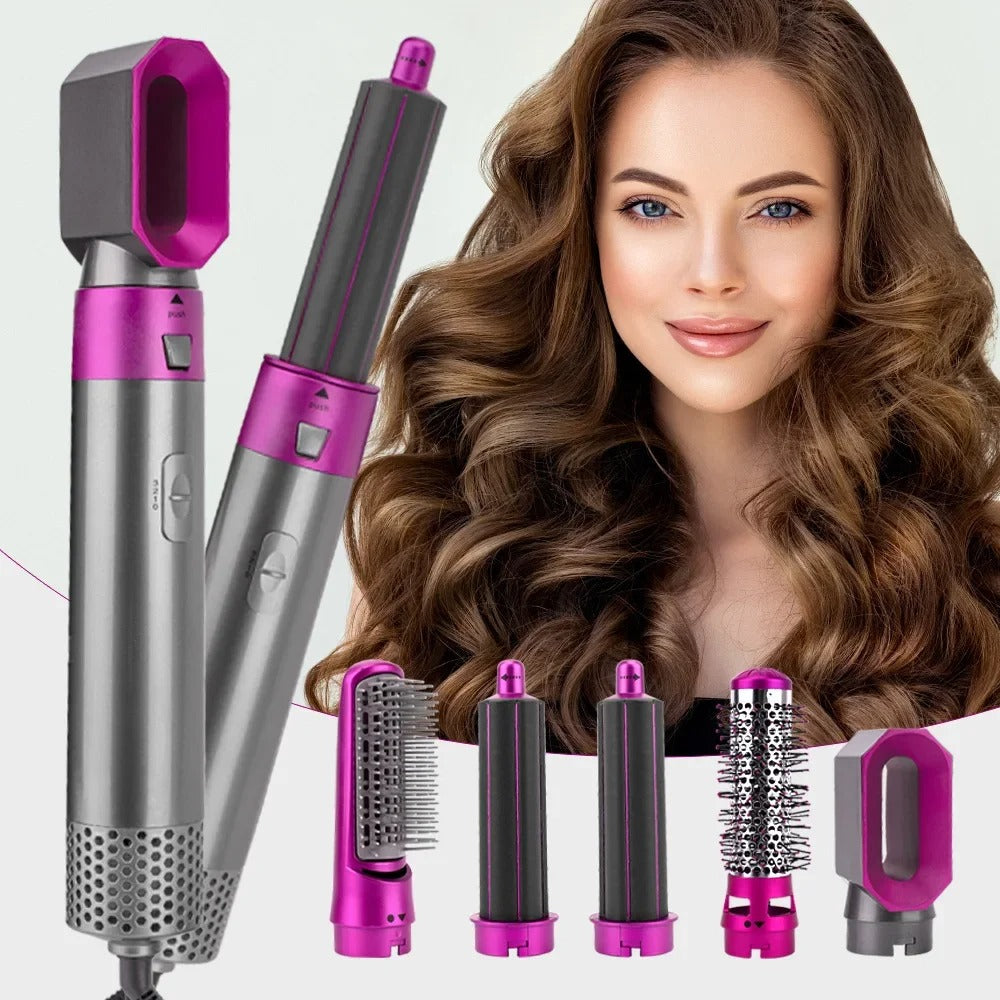 5 In 1 Hot Air Hair Dryer And Curler