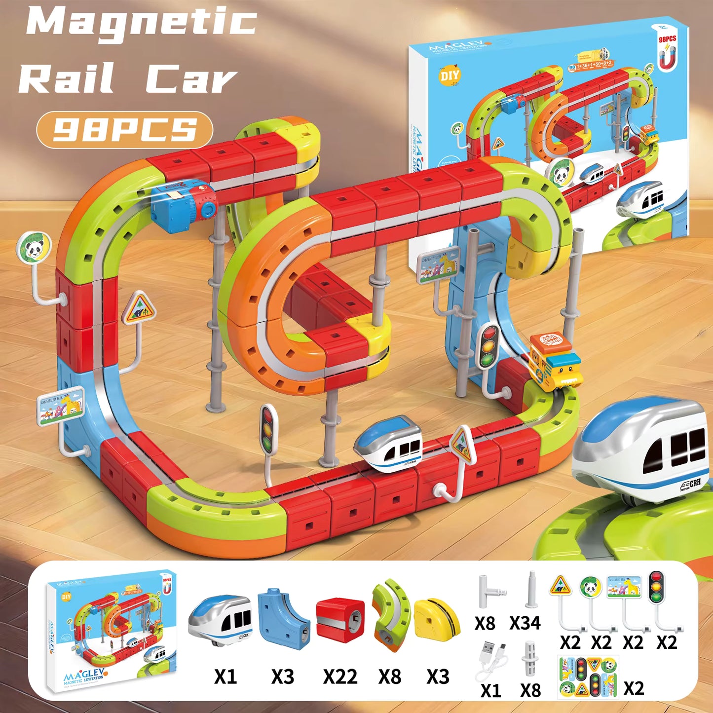 Magnetic Train Set